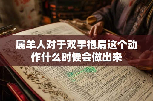 属羊人对于双手抱肩这个动作什么时候会做出来