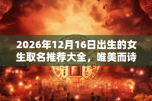 2026年12月16日出生的女生取名推荐大全，唯美而诗意的女孩名字