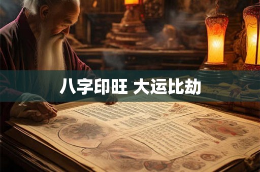八字印旺 大运比劫