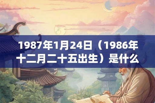 1987年1月24日(1986年十二月二十五出生)是什么命_命运如何 1987年1月24日(1986年十二月二十五出生)是什么命_命运如何