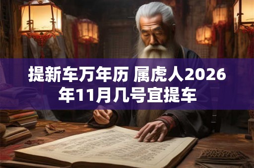 提新车万年历 属虎人2026年11月几号宜提车