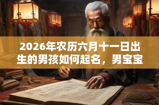 2026年农历六月十一日出生的男孩如何起名,男宝宝八字起名大全 2026年农历六月十一日出生的男孩如何起名,男宝宝八字起名大全