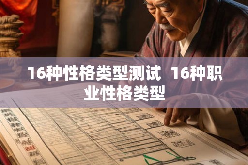 16种性格类型测试 16种职业性格类型 16种性格类型测试 16种职业性格类型