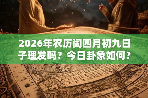 2026年农历闰四月初九日子理发吗?今日卦象如何? 2026年农历闰四月初九日子理发吗?今日卦象如何?