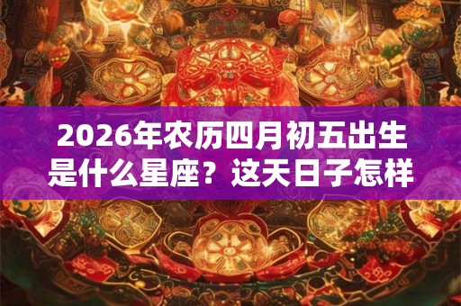2026年农历四月初五出生是什么星座？这天日子怎样？