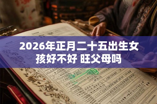 2026年正月二十五出生女孩好不好 旺父母吗