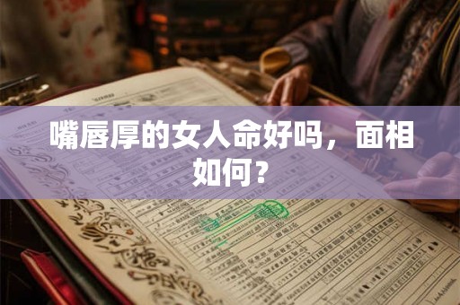 嘴唇厚的女人命好吗，面相如何？