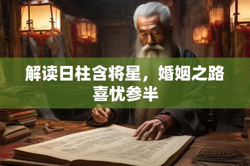解读日柱含将星，婚姻之路喜忧参半