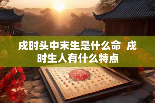戌时头中末生是什么命  戌时生人有什么特点