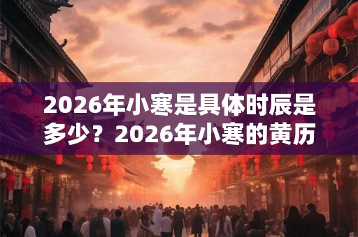 2026年小寒是具体时辰是多少？2026年小寒的黄历如何？是吉日吗？