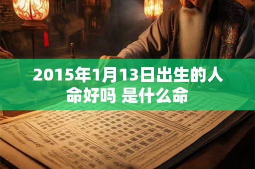 2015年1月13日出生的人命好吗 是什么命 2015年1月13日出生的人命好吗 是什么命