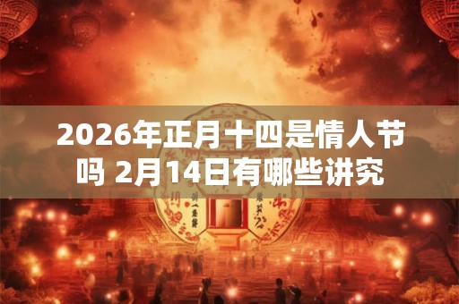 2026年正月十四是情人节吗 2月14日有哪些讲究