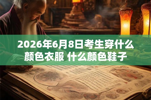 2026年6月8日考生穿什么颜色衣服 什么颜色鞋子 2026年6月8日考生穿什么颜色衣服 什么颜色鞋子