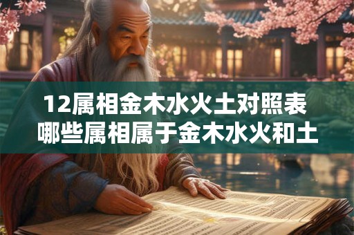 12属相金木水火土对照表 哪些属相属于金木水火和土 12属相金木水火土对照表 哪些属相属于金木水火和土