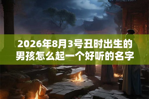 2026年8月3号丑时出生的男孩怎么起一个好听的名字