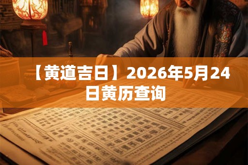 【黄道吉日】2026年5月24日黄历查询