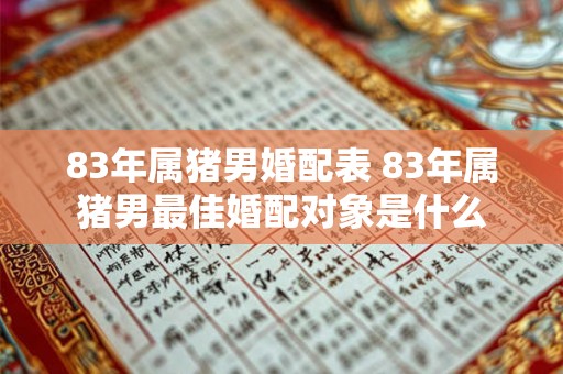 83年属猪男婚配表 83年属猪男最佳婚配对象是什么 83年属猪男婚配表 83年属猪男最佳婚配对象是什么
