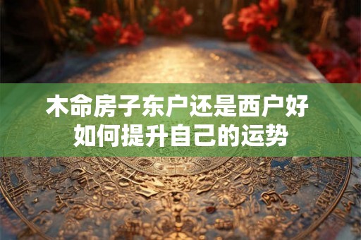 木命房子东户还是西户好 如何提升自己的运势