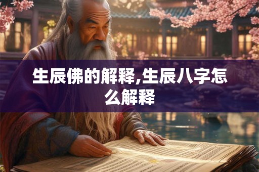 生辰佛的解释,生辰八字怎么解释