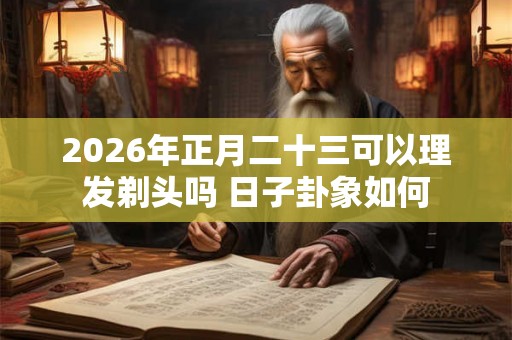 2026年正月二十三可以理发剃头吗 日子卦象如何 2026年正月二十三可以理发剃头吗 日子卦象如何