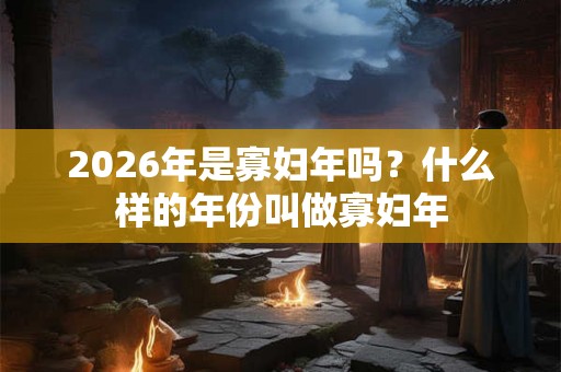 2026年是寡妇年吗？什么样的年份叫做寡妇年