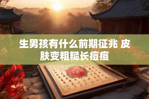 生男孩有什么前期征兆 皮肤变粗糙长痘痘
