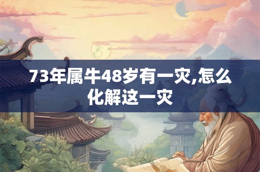 73年属牛48岁有一灾,怎么化解这一灾