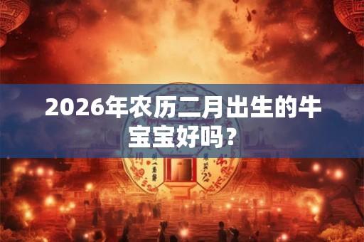 2026年农历二月出生的牛宝宝好吗？