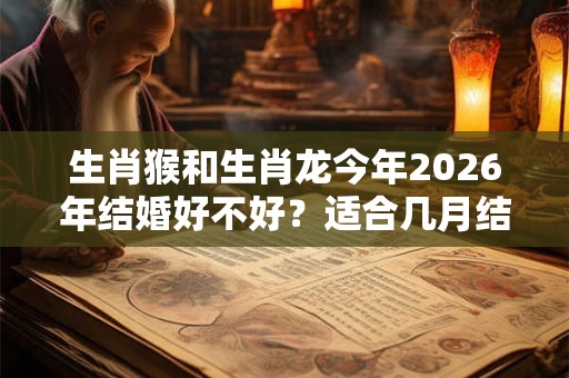 生肖猴和生肖龙今年2026年结婚好不好？适合几月结婚？