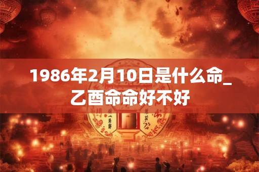 1986年2月10日是什么命_乙酉命命好不好 1986年2月10日是什么命_乙酉命命好不好
