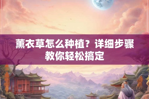 薰衣草怎么种植？详细步骤教你轻松搞定