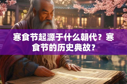 寒食节起源于什么朝代？寒食节的历史典故？