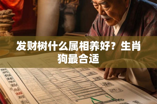 发财树什么属相养好？生肖狗最合适
