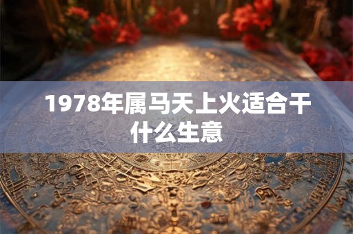 1978年属马天上火适合干什么生意