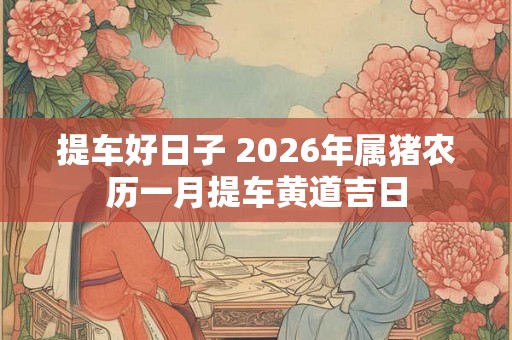 提车好日子 2026年属猪农历一月提车黄道吉日