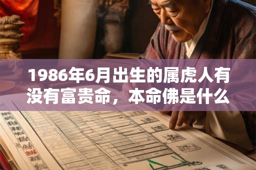 1986年6月出生的属虎人有没有富贵命，本命佛是什么？