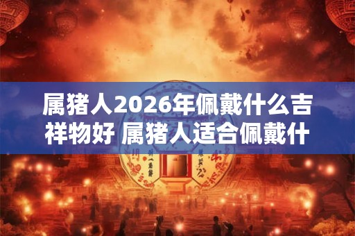 属猪人2026年佩戴什么吉祥物好 属猪人适合佩戴什么 属猪人2026年佩戴什么吉祥物好 属猪人适合佩戴什么