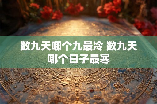 数九天哪个九最冷 数九天哪个日子最寒 数九天哪个九最冷 数九天哪个日子最寒