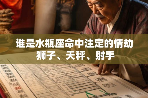 谁是水瓶座命中注定的情劫 狮子、天秤、射手