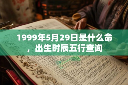 1999年5月29日是什么命,出生时辰五行查询 1999年5月29日是什么命,出生时辰五行查询