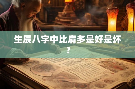 生辰八字中比肩多是好是坏? 生辰八字中比肩多是好是坏?