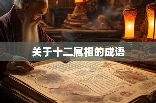 关于十二属相的成语