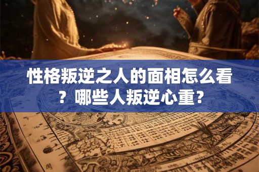 性格叛逆之人的面相怎么看？哪些人叛逆心重？