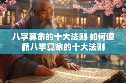 八字算命的十大法则 如何遵循八字算命的十大法则
