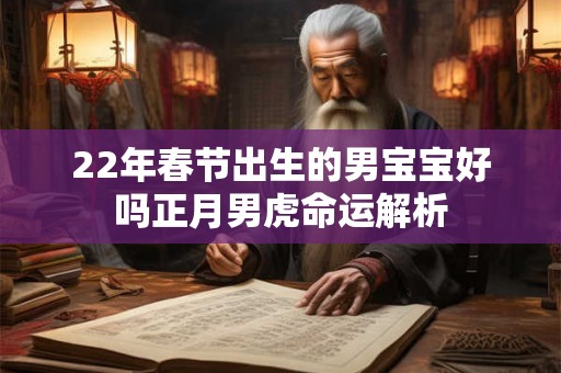 22年春节出生的男宝宝好吗正月男虎命运解析 22年春节出生的男宝宝好吗正月男虎命运解析