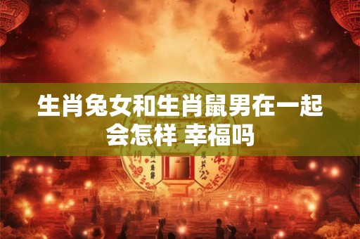 生肖兔女和生肖鼠男在一起会怎样 幸福吗
