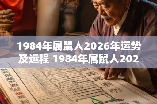 1984年属鼠人2026年运势及运程 1984年属鼠人2026年运程如何