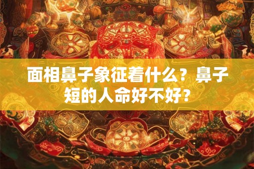 面相鼻子象征着什么？鼻子短的人命好不好？