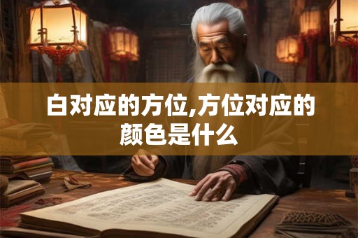白对应的方位,方位对应的颜色是什么