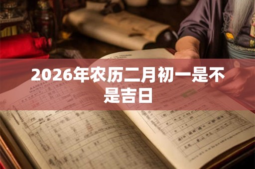 2026年农历二月初一是不是吉日